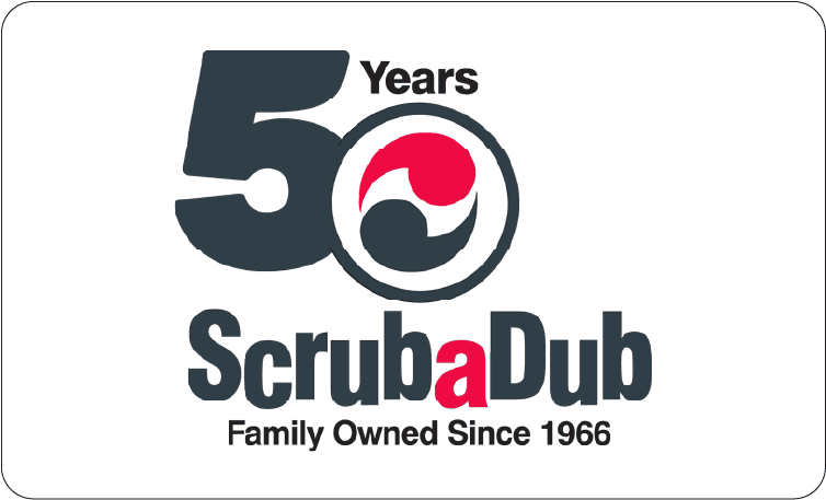 ScrubaDub 50 Years, Family Owned Since 1966 logo