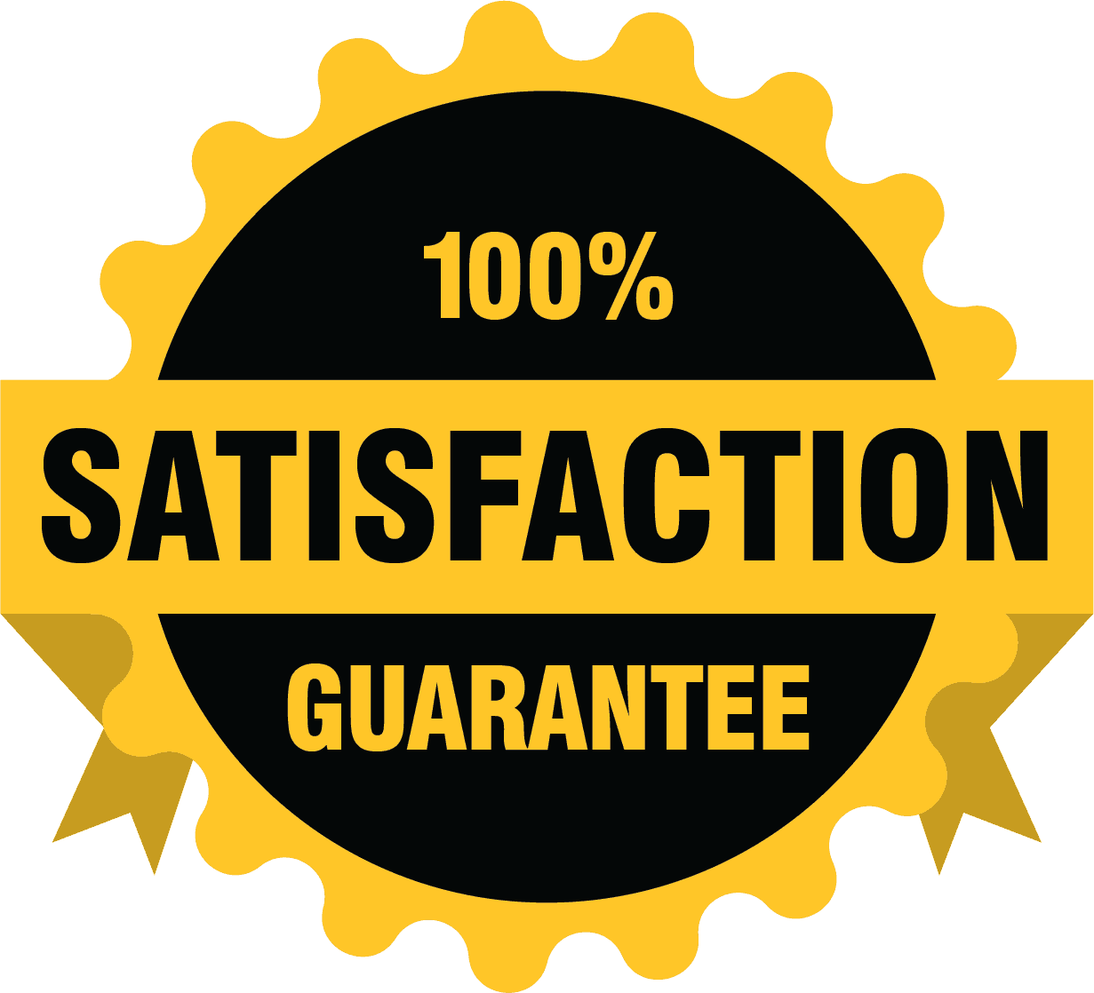 100% Satisfaction Guarantee badge